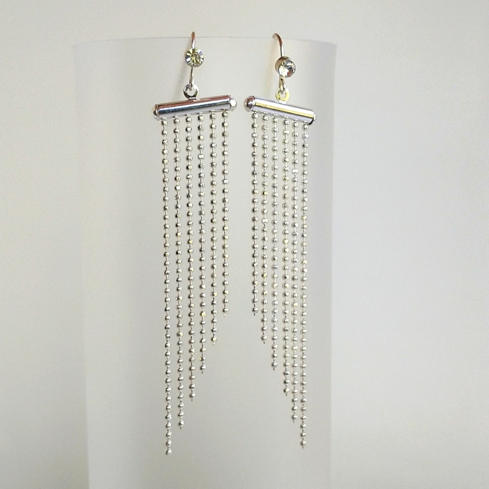 Women's cascading sparkle earrings